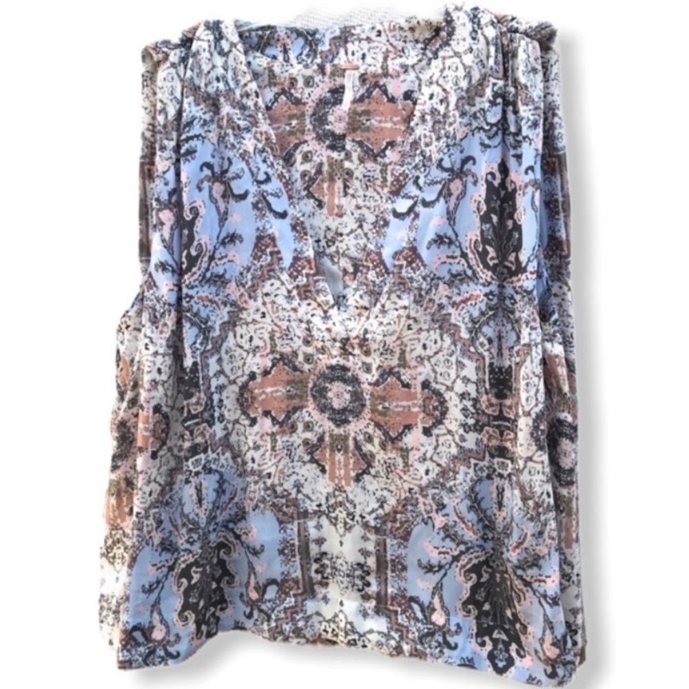Free People Sleeveless‎ Paisley Top